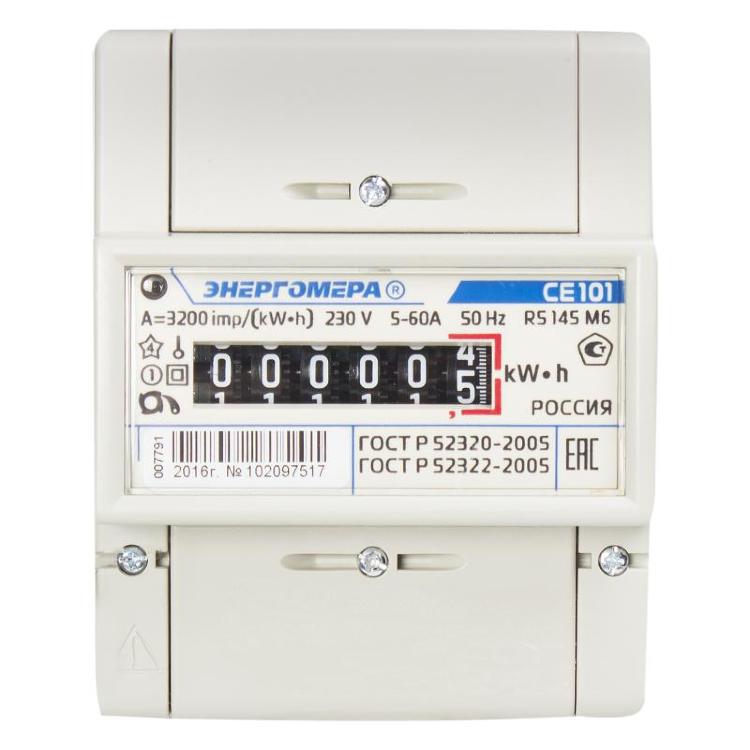 Счетчик СЕ101 R5 145 5-60А кл.1 DIN