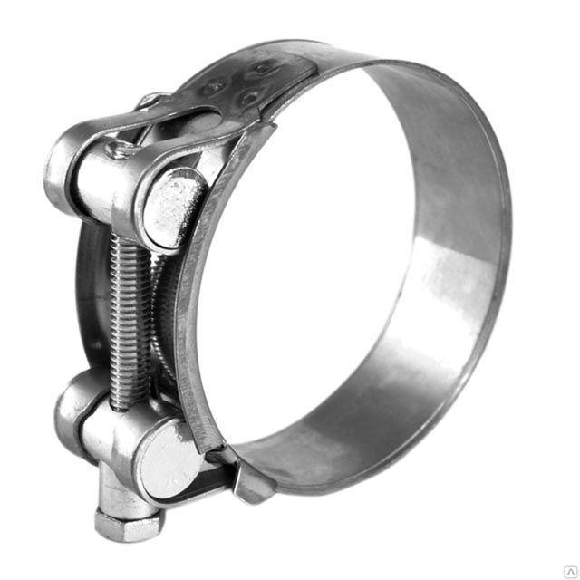Хомут силовой W1 двухболтовой (150-160мм)/24мм   Robust