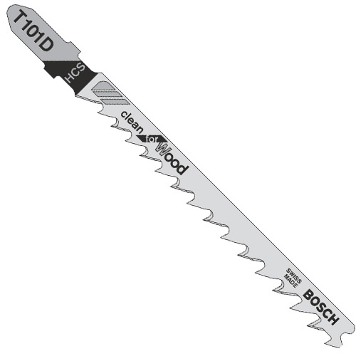 Пилка для лобзика Bosch T101D HCS (уп. 5 шт.)