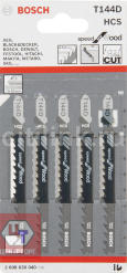 Пилка для лобзика Bosch T144D HCS (упак. 5шт.